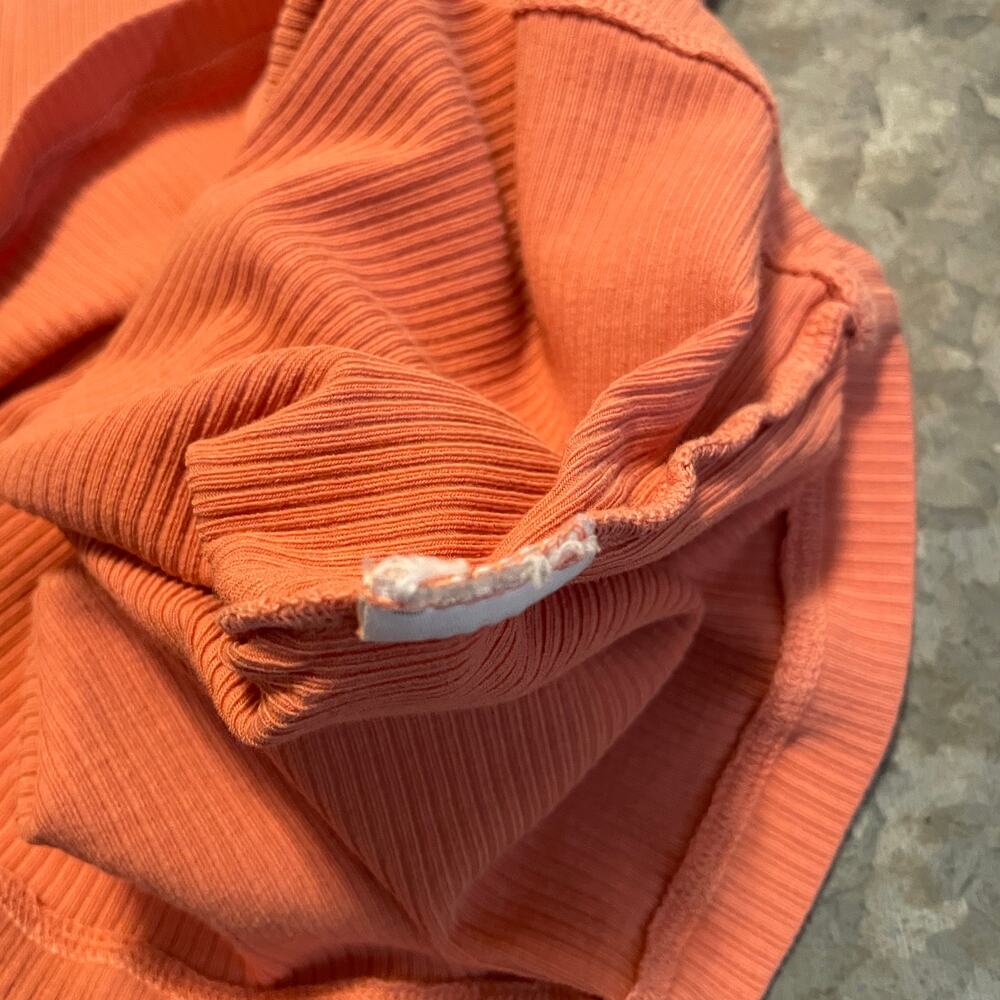 James Perse Standard Ribbed Tank Top Shirt 1 Small USA Coral Pink Daily Basic - Picture 3 of 7